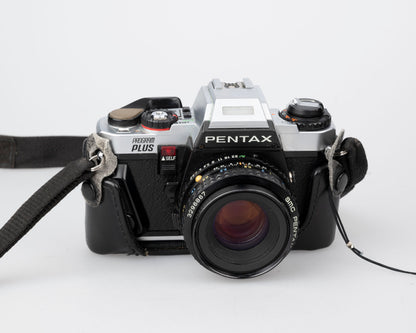Pentax Program Plus 35mm film SLR w/ 50mm f2 lens + ever-ready case