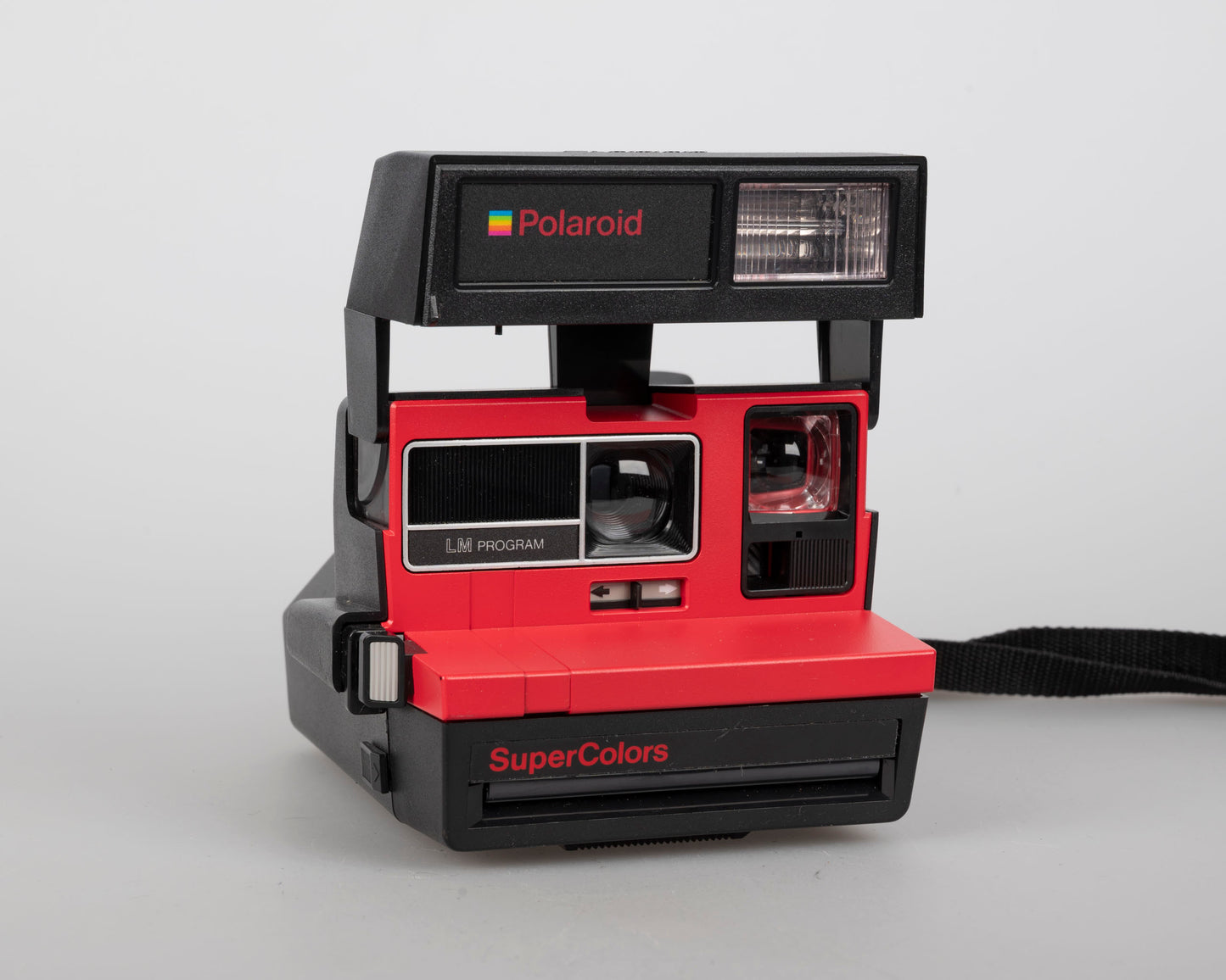 Red Polaroid 600 Supercolors/Cool Cam instant camera w/ matching backpack tote (serial VD7061B)