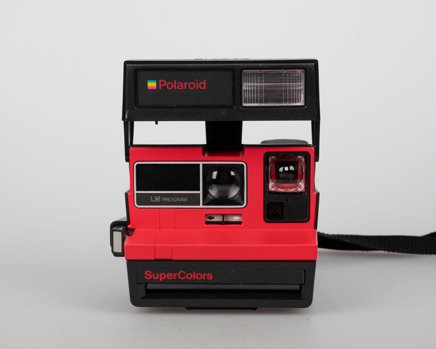 Red Polaroid 600 Supercolors/Cool Cam instant camera w/ matching backpack tote (serial VD7061B)