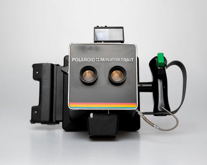 Polaroid Miniportrait 202 dual lens camera w/ 545 Land Film Holder