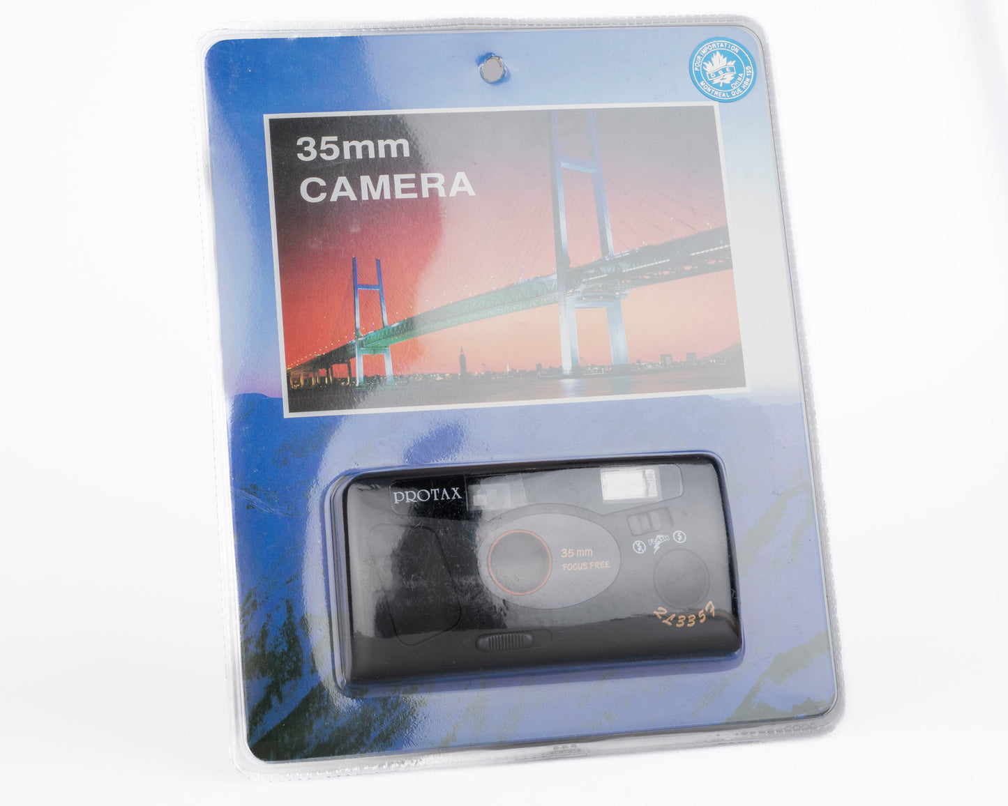 Protax 35mm Focus Free 35mm camera (new old stock in original packaging)
