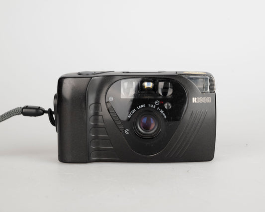 Ricoh FF-9D compact 35mm film camera w/ case (serial 38192708)