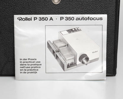 Rollei P350AF 35mm slide projector w/ remote control + case (serial 8703160)