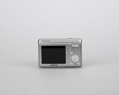 Appareil photo numérique à capteur CCD Samsung ES17 12,2 MP (utilise des piles AA + des cartes SD)
