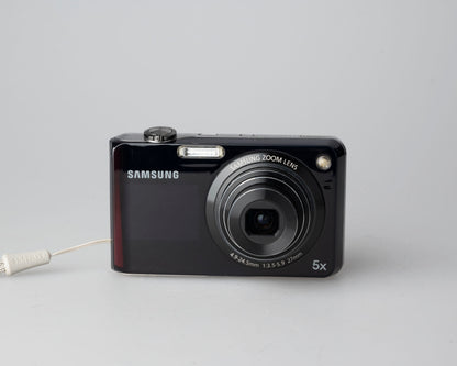 Appareil photo numérique à capteur CCD Samsung PL150 12,4 MP avec micro SD 8 Go + boîtier + chargeur