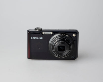 Appareil photo numérique à capteur CCD Samsung PL150 12,4 MP avec micro SD 8 Go + boîtier + chargeur