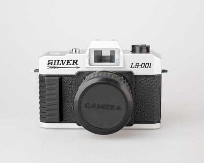 Appareil photo 35 mm sans mise au point avec objectif couleur argent LS-001 avec étui et manuel