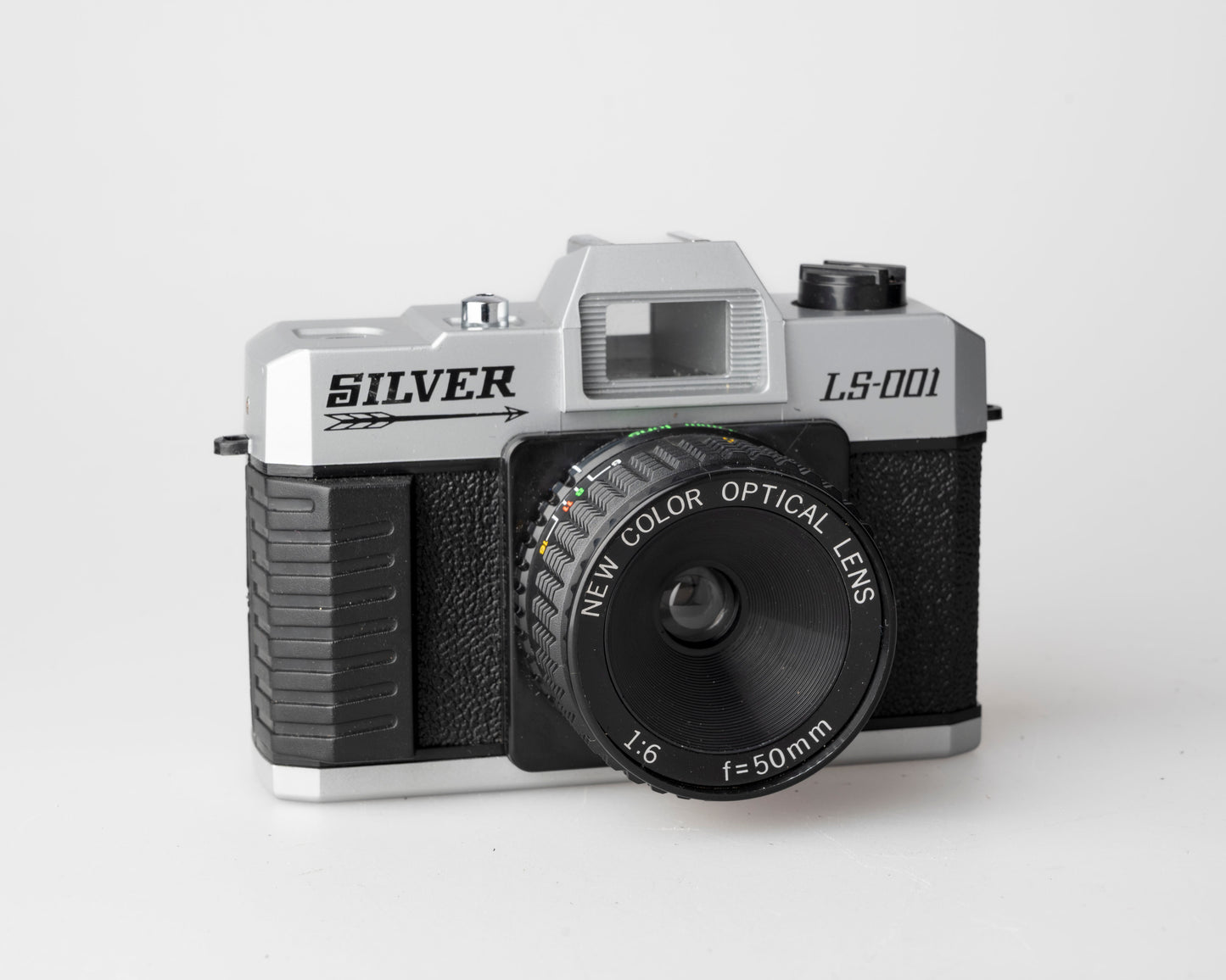 Appareil photo 35 mm sans mise au point avec objectif couleur argent LS-001 avec étui et manuel
