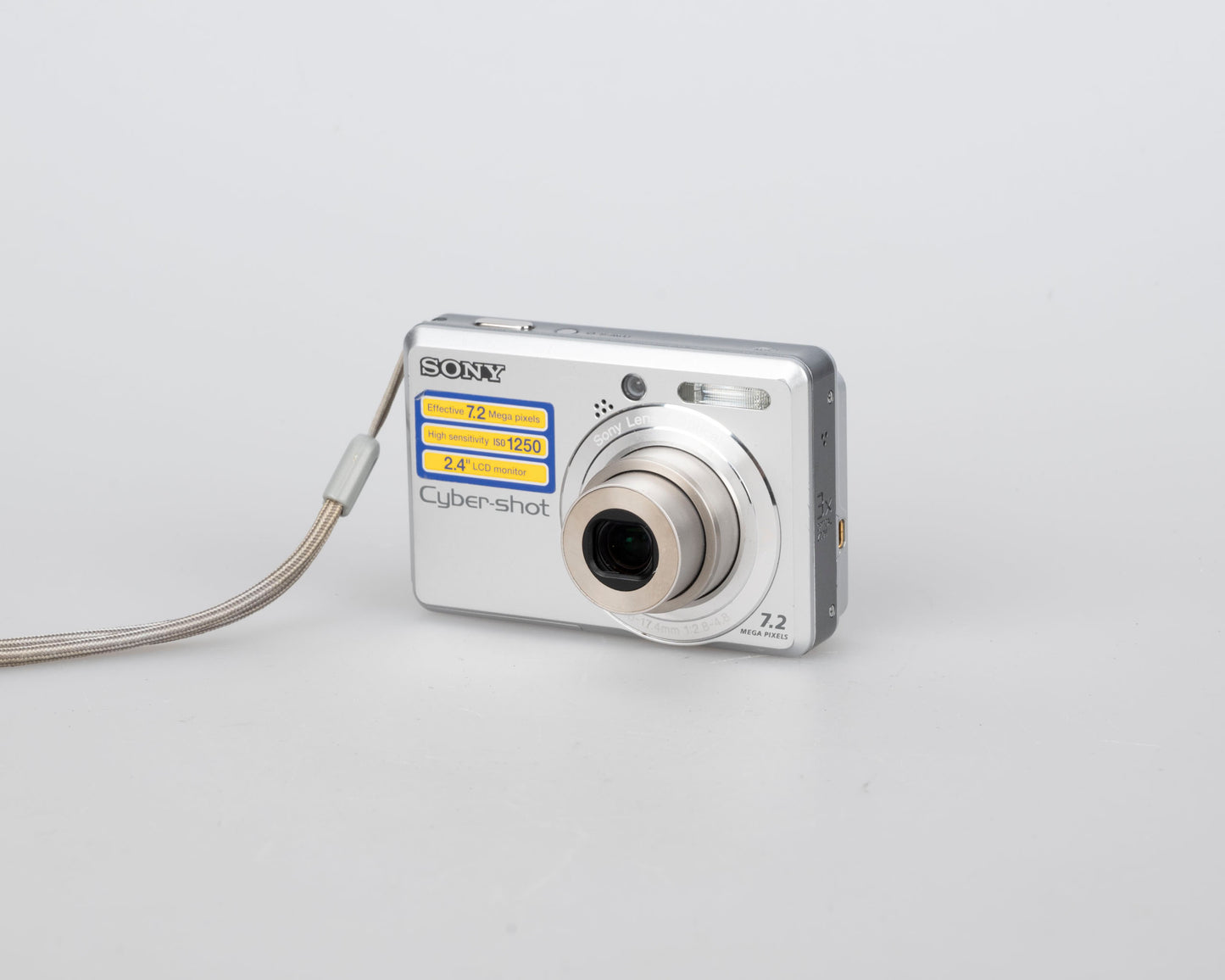 Sony Cyber-Shot DSC-S730 7.2 MP digicam w/ 2 GB memory card (uses AA batteries)