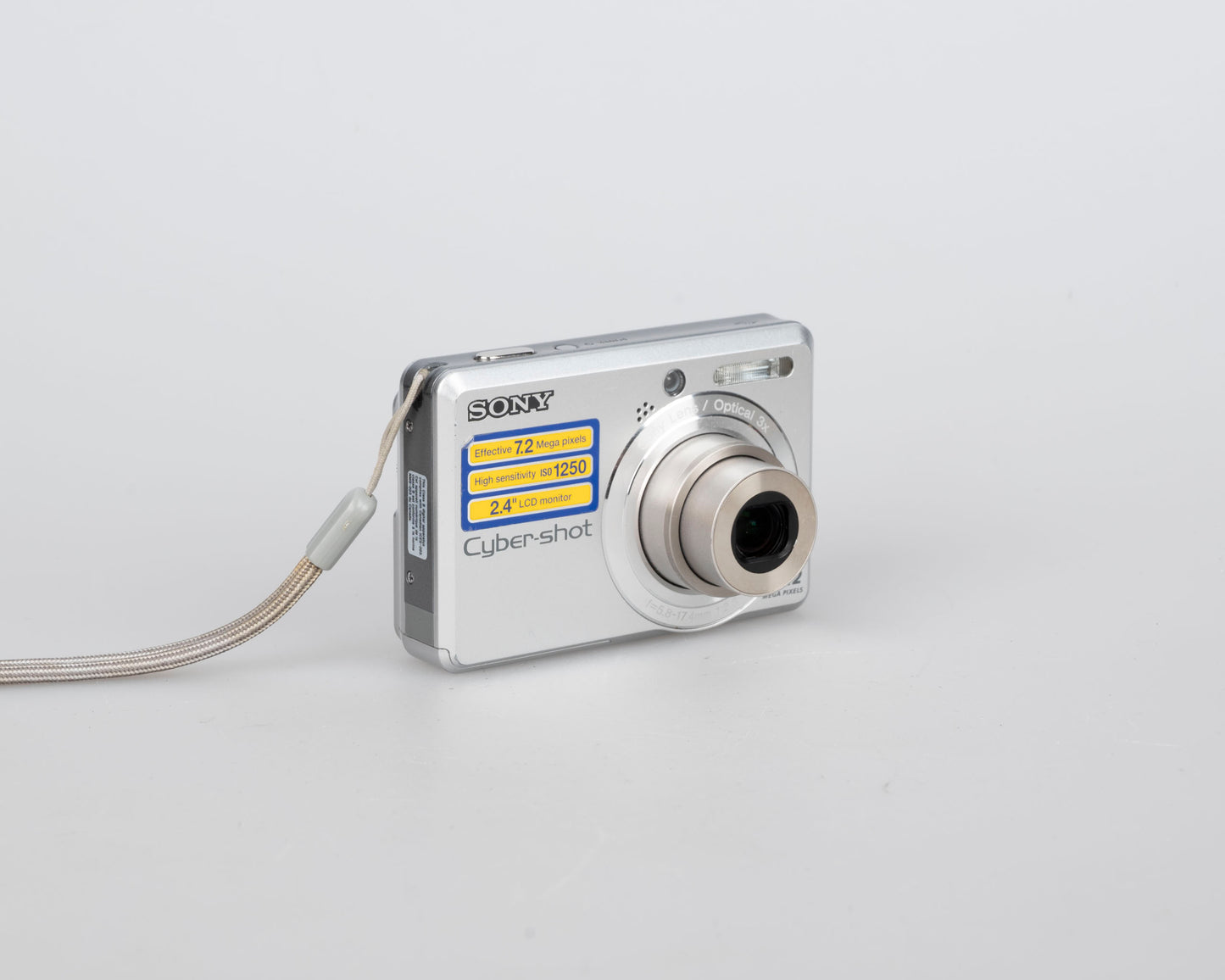 Sony Cyber-Shot DSC-S730 7.2 MP digicam w/ 2 GB memory card (uses AA batteries)