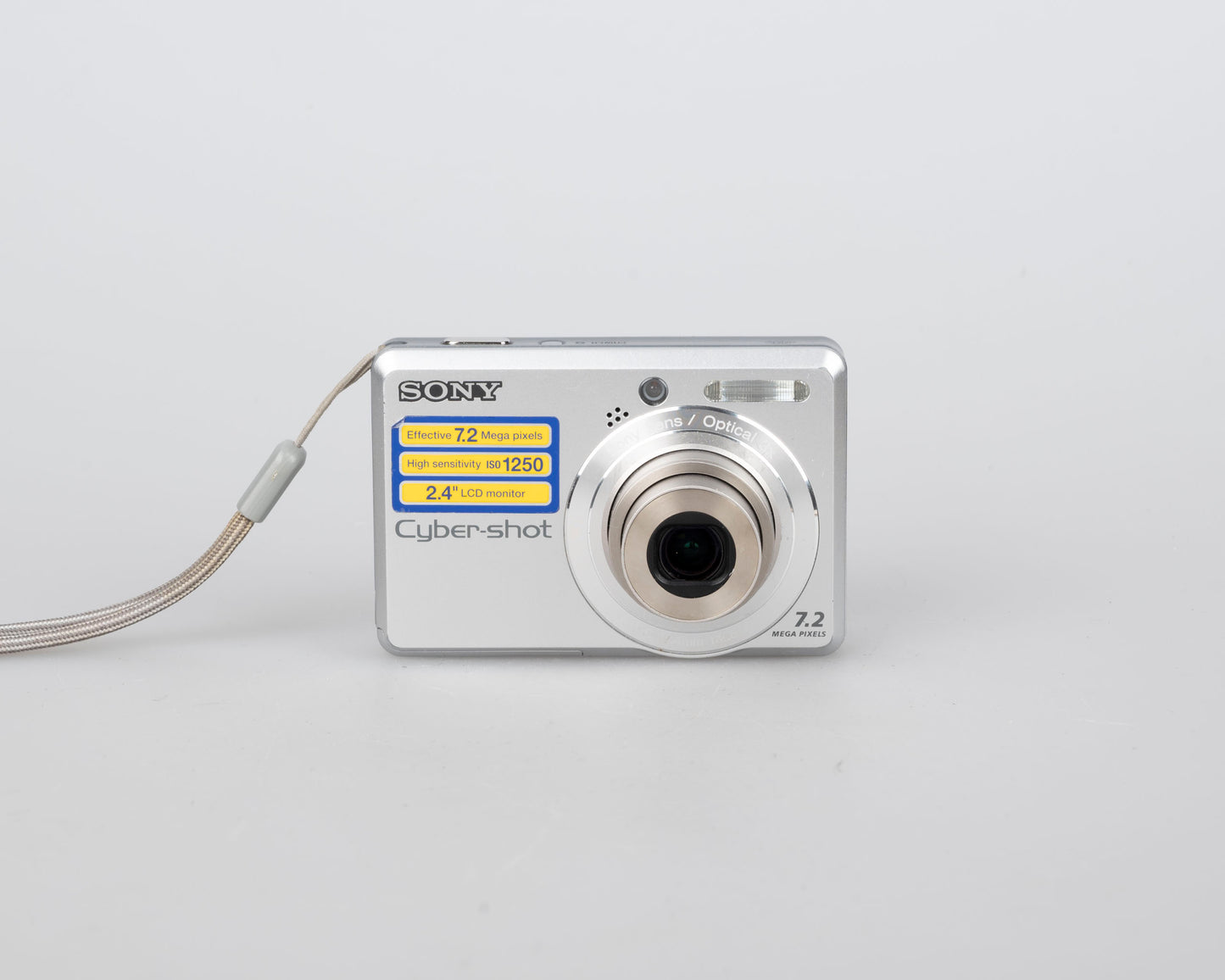Sony Cyber-Shot DSC-S730 7.2 MP digicam w/ 2 GB memory card (uses AA batteries)