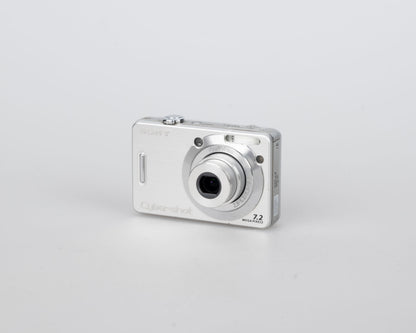 Appareil photo numérique Sony Cyber-Shot DSC-W55 7,2 MP avec carte mémoire 2 Go + chargeur + batterie + étui