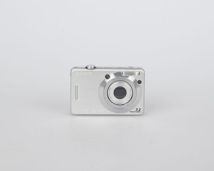 Appareil photo numérique Sony Cyber-Shot DSC-W55 7,2 MP avec carte mémoire 2 Go + chargeur + batterie + étui