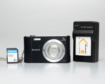 Sony Cyber-Shot DSC-W800 20MP appareil photo numérique avec carte mémoire de 8 Go + chargeur + batterie (série 0520910)