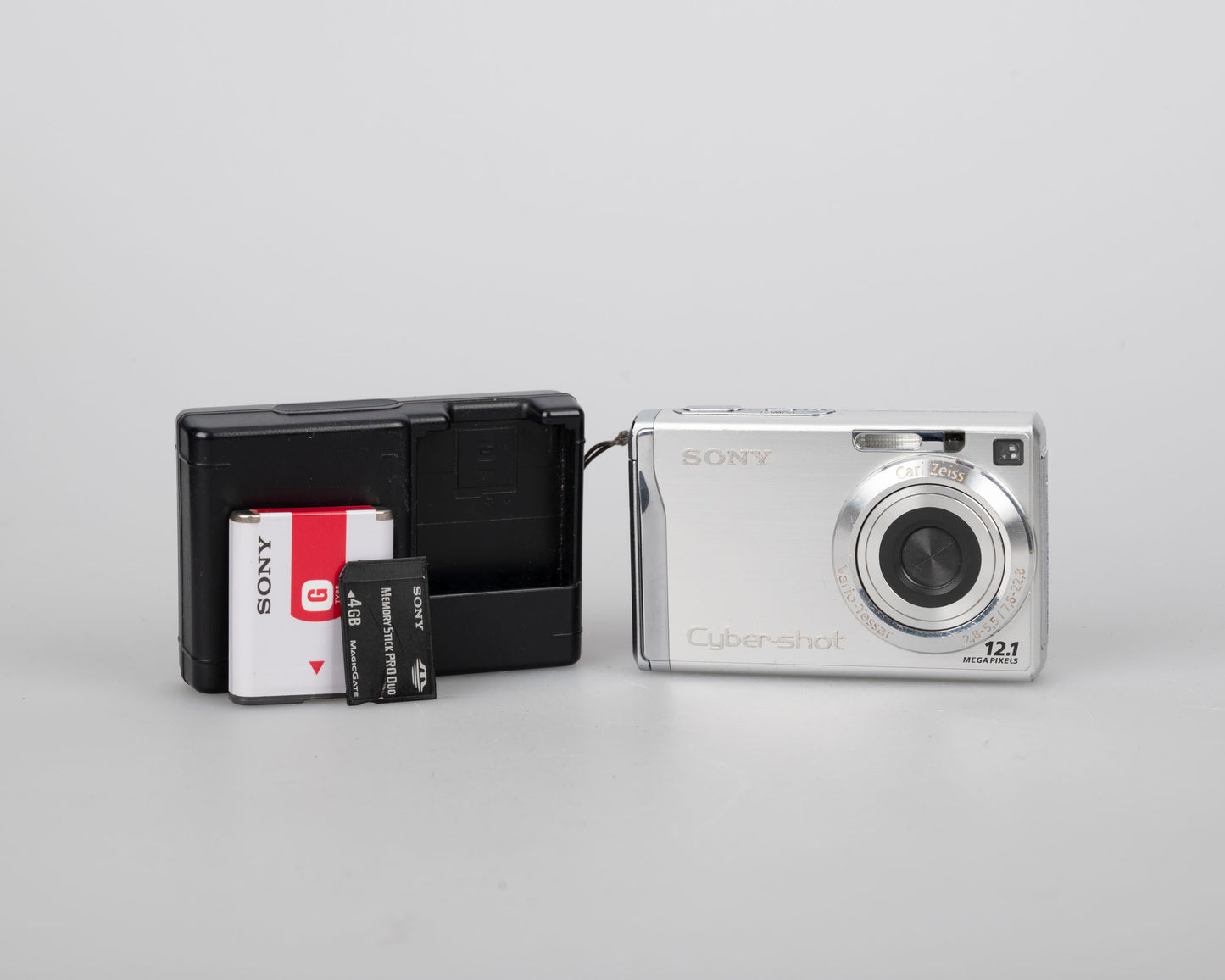 Appareil photo numérique Sony Cyber-Shot DSC-W200 12,1 MP avec carte mémoire 4 Go + chargeur + batterie