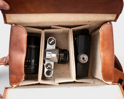 Sac à bandoulière en similicuir vintage des années 1970