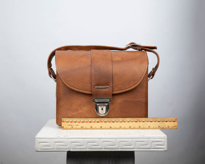 sac à main pour appareil photo en similicuir vintage des années 1970
