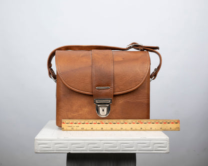 sac à main pour appareil photo en similicuir vintage des années 1970