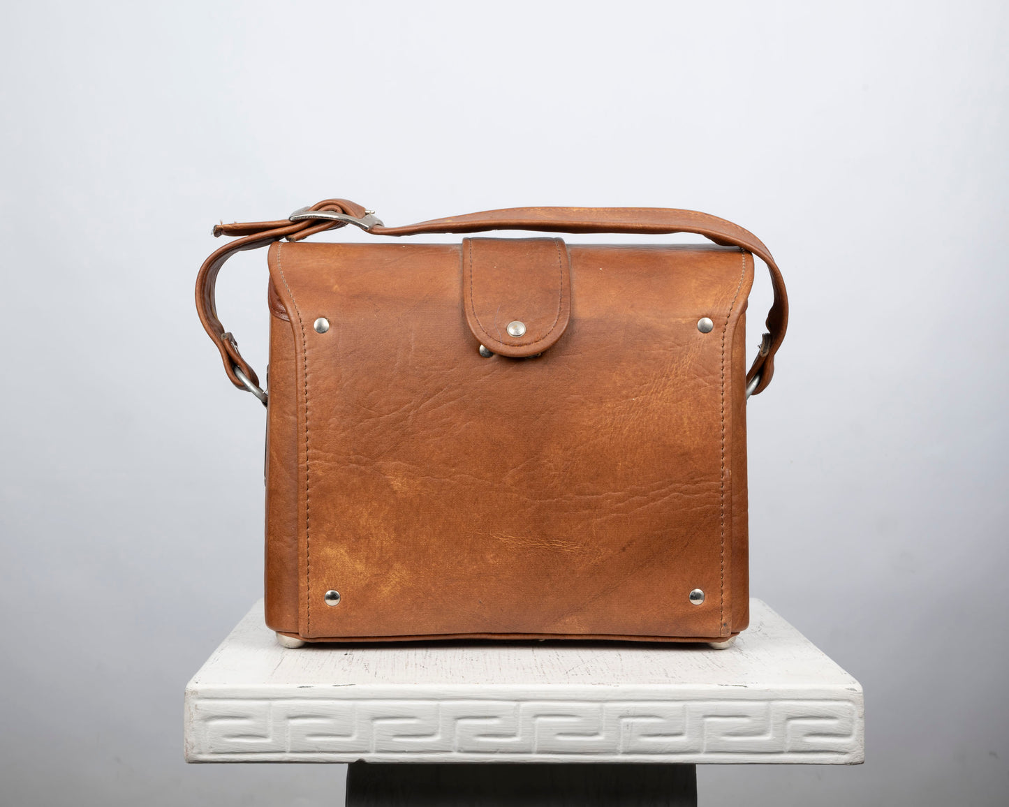 sac à main pour appareil photo en similicuir vintage des années 1970