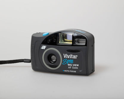 Vivitar Spree Big View AF Date 35mm camera w/ case