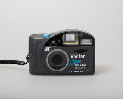 Vivitar Spree Big View AF Date 35mm camera w/ case