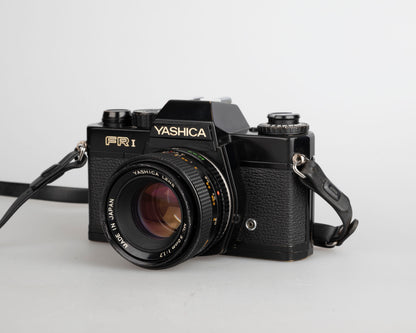Yashica FR-I 35mm film SLR + Yashica ML 50mm f1.7 lens (serial 085756)