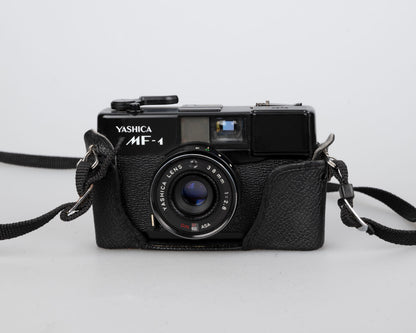 Yashica MF-1 35mm viewfinder camera w/ ever-ready case (serial 5295469)