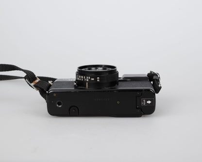 Yashica MF-1 35mm viewfinder camera w/ ever-ready case (serial 5295469)