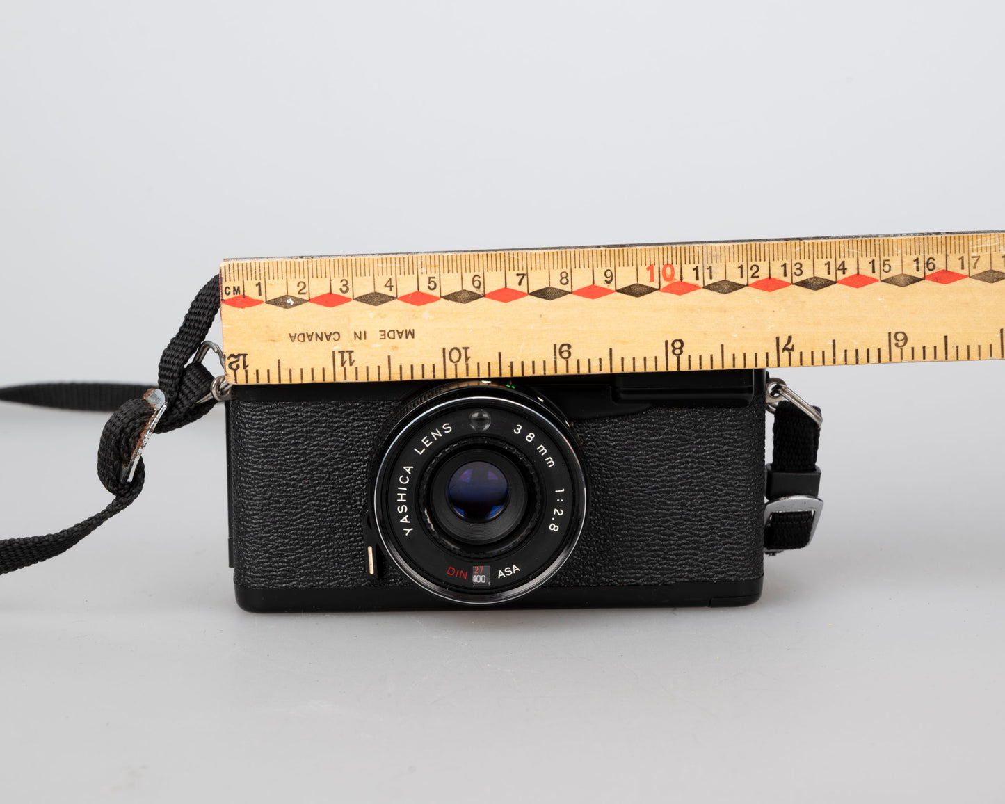 Yashica MF-1 35mm viewfinder camera w/ ever-ready case (serial 5295469)