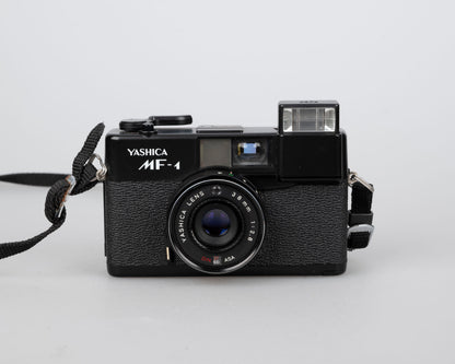 Yashica MF-1 35mm viewfinder camera w/ ever-ready case (serial 5295469)