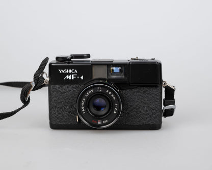 Yashica MF-1 35mm viewfinder camera w/ ever-ready case (serial 5295469)