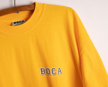 T-shirt jaune BOCA - fabriqué au Canada - grand