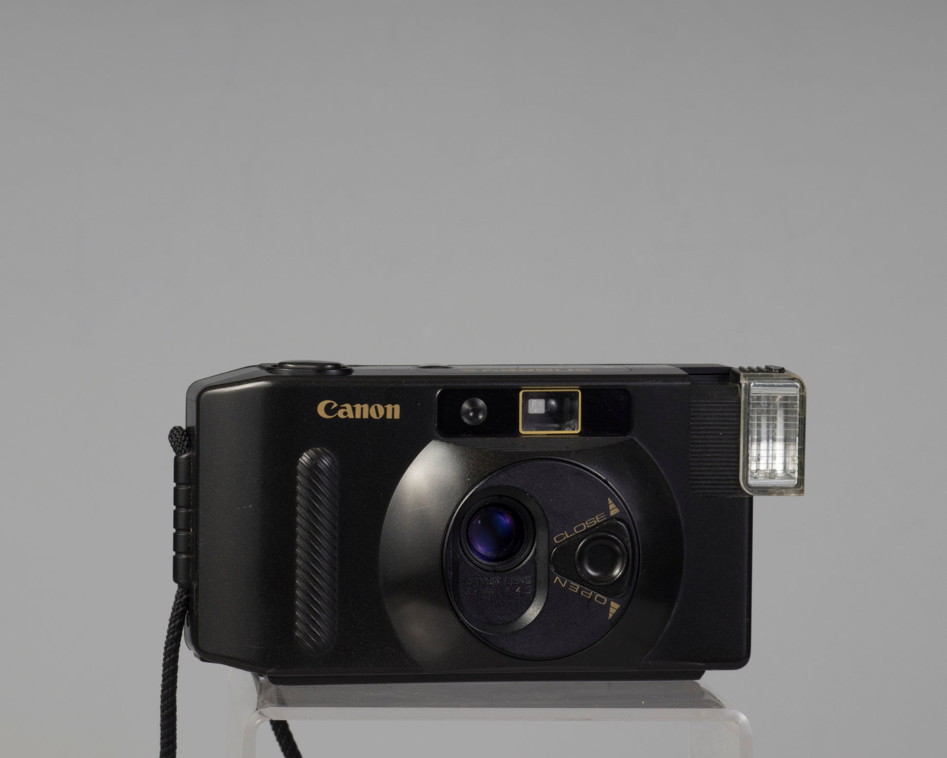 Canon Snappy S with flash engaged