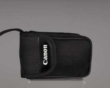 Canon Snappy EL Macro 35mm camera with case