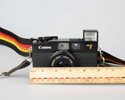 Appareil photo télémétrique Canon A35F 35 mm avec flash intégré avec étui (série 818578)