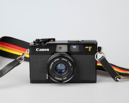 Appareil photo télémétrique Canon A35F 35 mm avec flash intégré avec étui (série 818578)