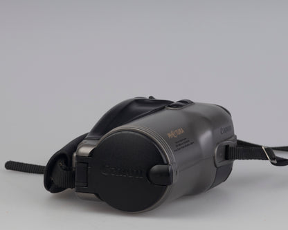 Canon Photura 35mm film camera from 1990 with a very unusual shape and design
