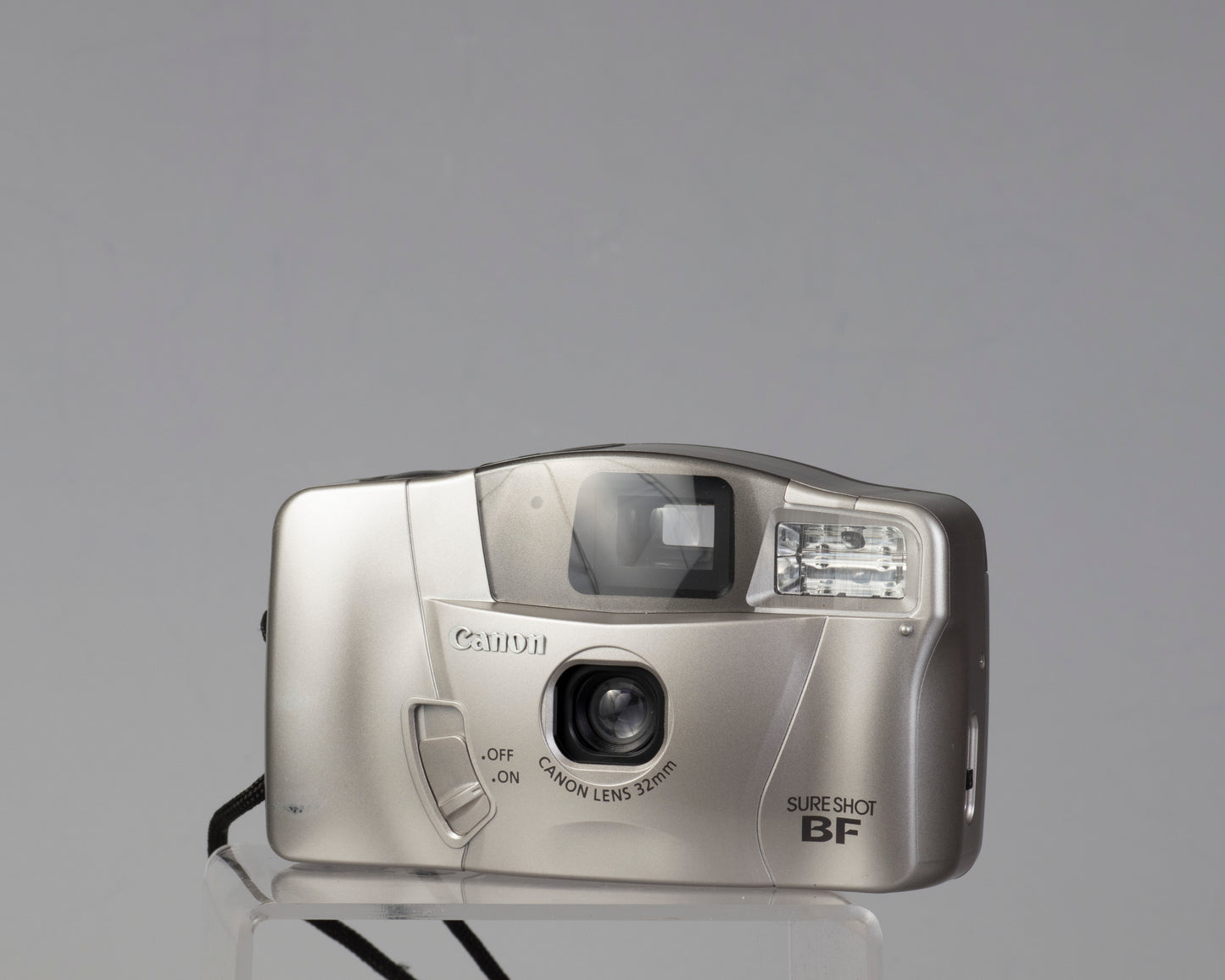 Canon Sure Shot BF (circa 2000) a simple 35mm point-and-shoot with a very large and bright viewfinder
