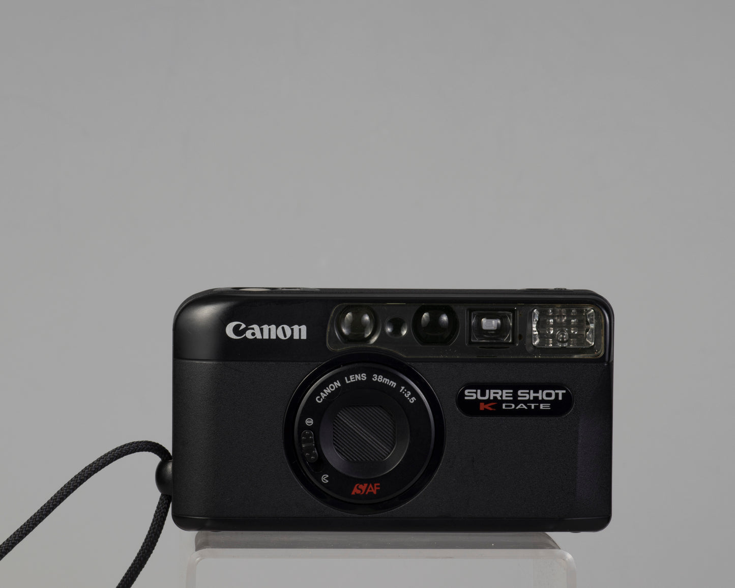 Canon Sure Shot K-Date (alias Sure Shot Max Date) Appareil photo argentique 35 mm avec étui (série 36033329)