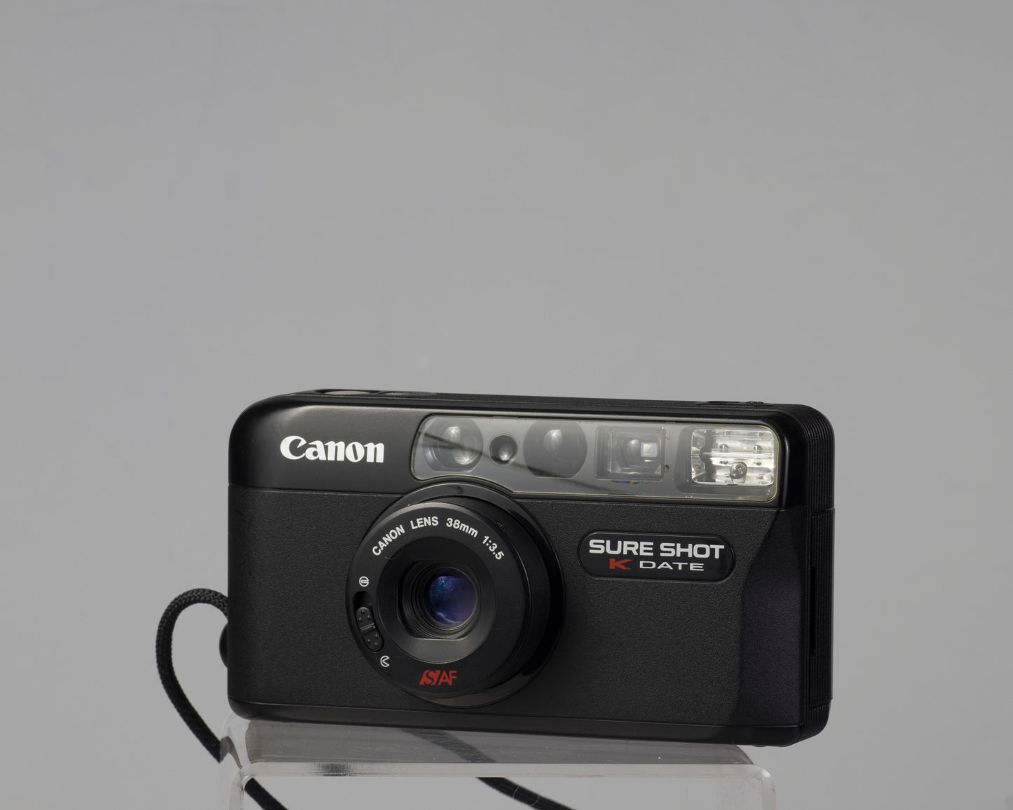Canon Sure Shot K-Date (alias Sure Shot Max Date) Appareil photo argentique 35 mm avec étui (série 36033329)