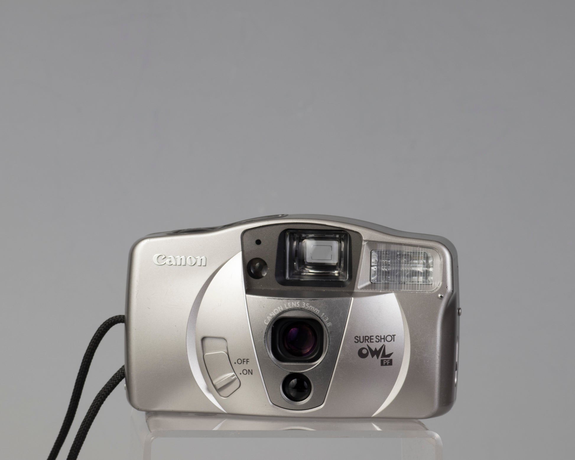 The Canon Sure Show Owl PF (aka Canon Prima 9S) is a basic but good quality 35mm point-and-shoot from the year 2000)