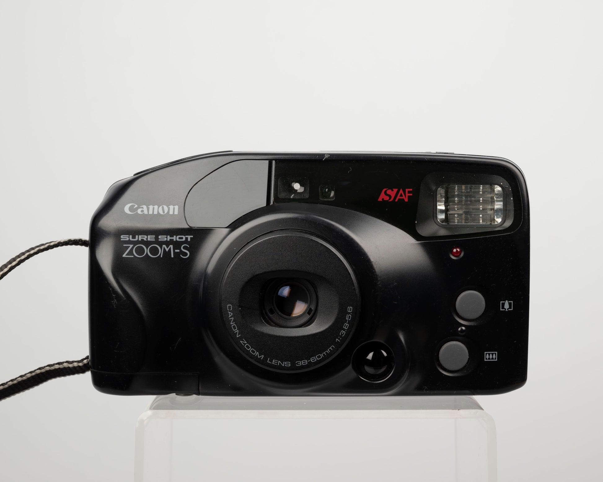 The Canon Sure Shot Zoom-S is quality 35mm zoom point-and-shoot camera from the early 1990s
