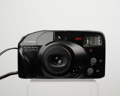 The Canon Sure Shot Zoom-S is quality 35mm zoom point-and-shoot camera from the early 1990s