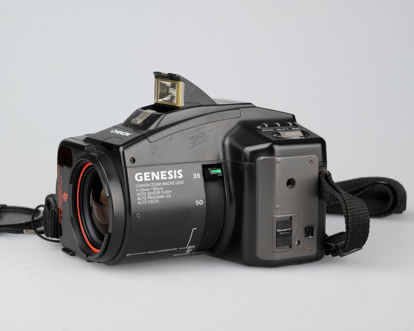 Chinon Genesis 'bridge' 35mm film SLR with 35-80mm lens (serial 1082134)