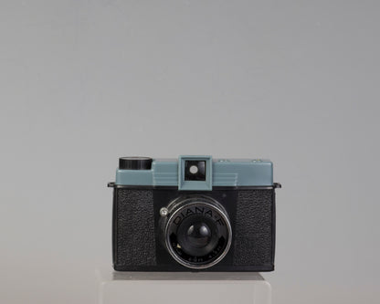 Vintage Diana F medium format camera outfit with original box and flash