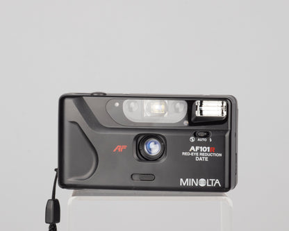 Minolta AF101R Date 35mm point-and-shoot camera w/case and manual (serial 33602826)