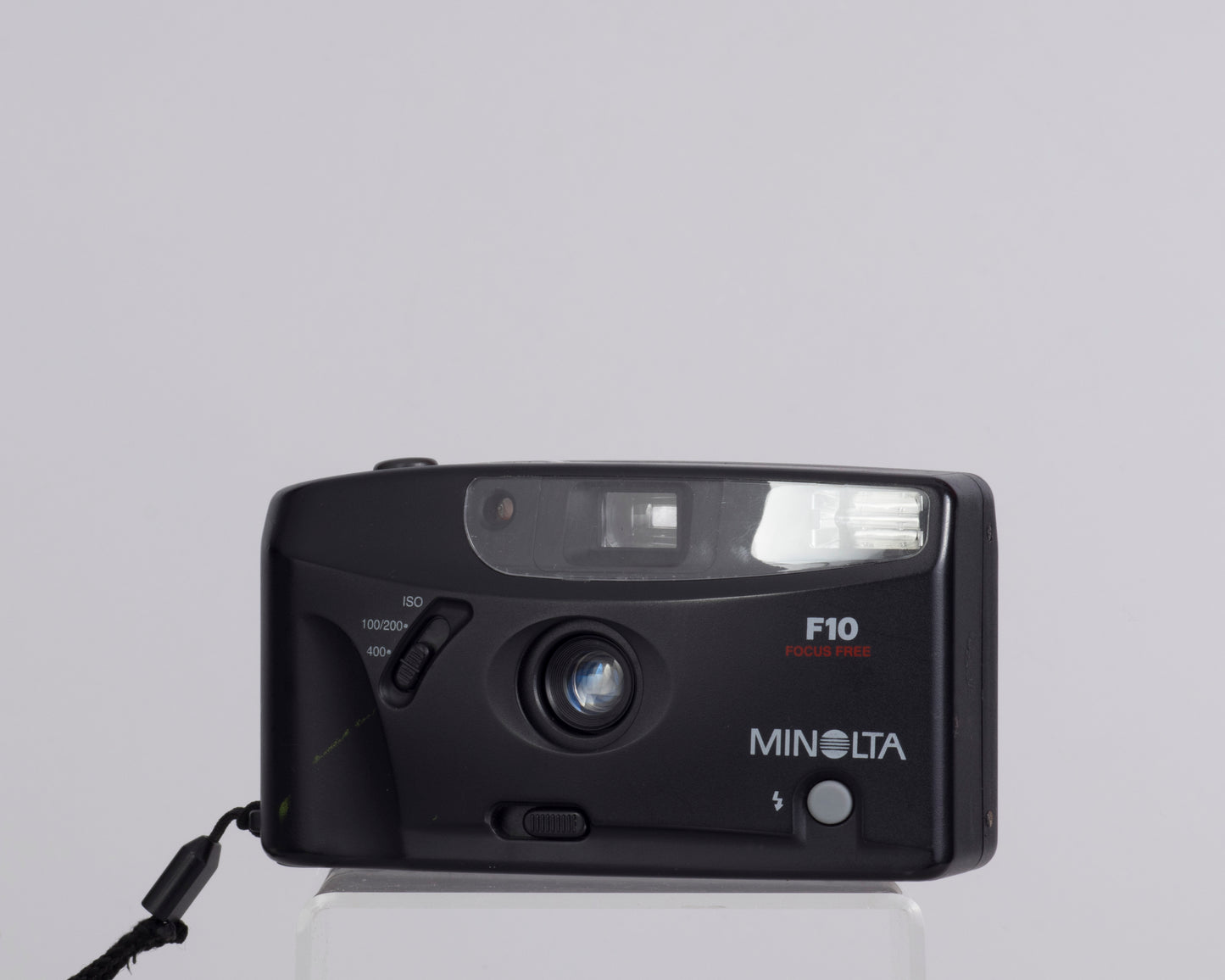 Minolta F10 35mm film camera (serial 32508647)