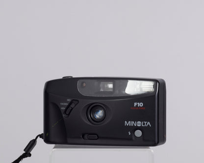Minolta F10 35mm film camera (serial 32508647)