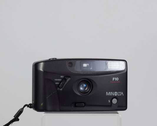 Minolta F10 35mm film camera (serial 32508647)