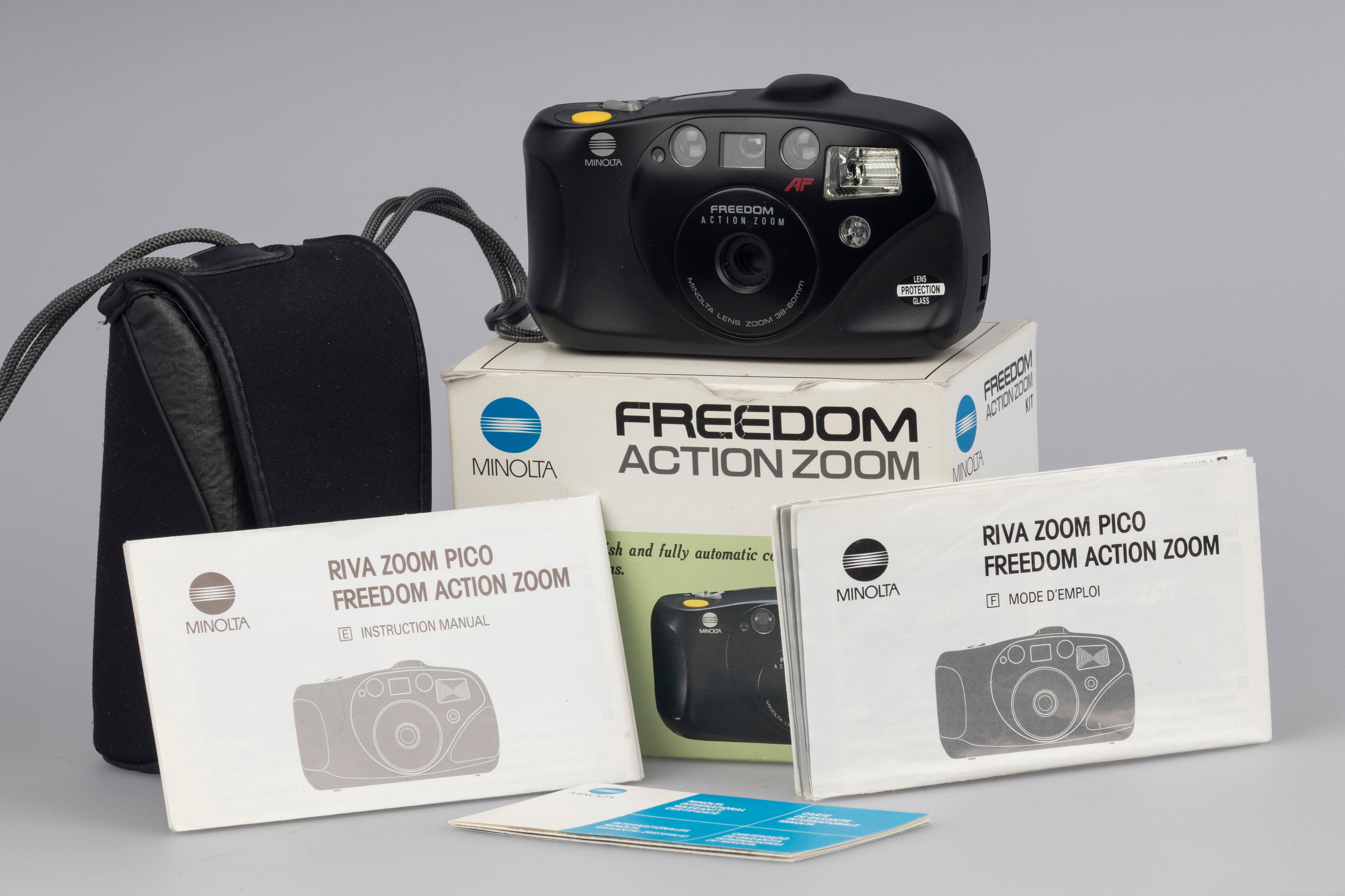 Minolta Freedom Action Zoom 35mm camera in original box – New Wave
